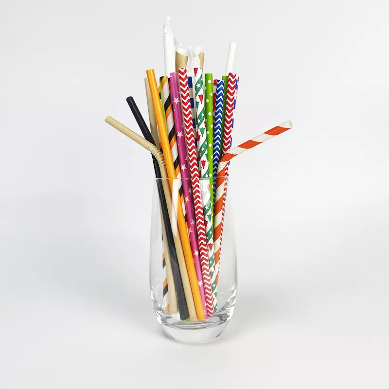 Multicolor paper straw