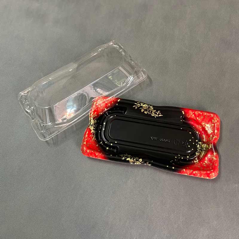 Disposable plastic sushi boxsushi tray