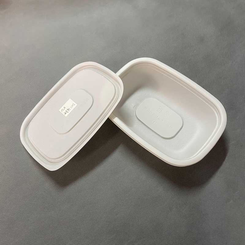 Environmentally friendly rectangular meal box
